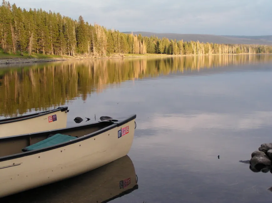 Canoeing in Yellowstone 