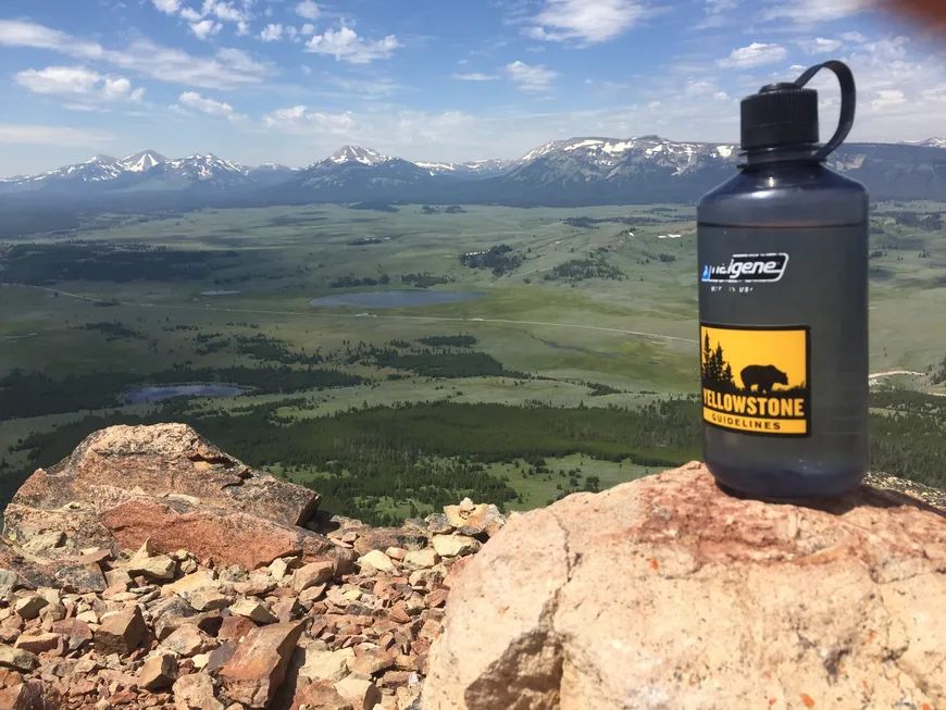 View from Bunsen Peak in Yellowstone 